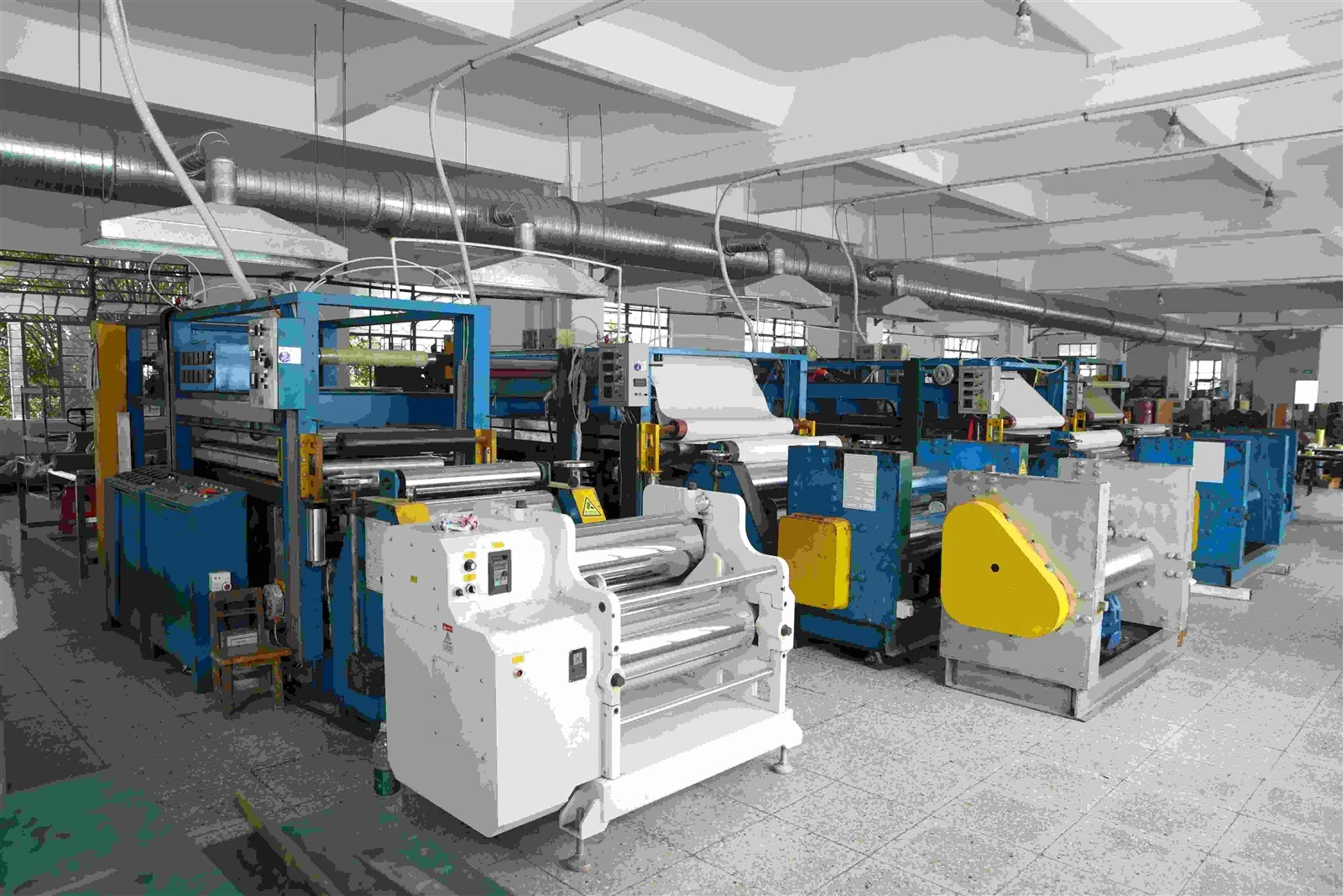 Production equipment in the rubber manufacturing workshop Production equipment in the rubber manufacturing workshop