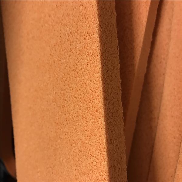 Vulcanized Orange Open Cell Latex Natural Sponge Foam Rubbber Sheeet for Cleaning