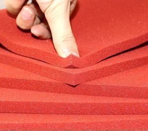 Red Open Cell Steam Penetration Silicone Foam Sponge Rubber Sheet Roll for Ironing Table and Press