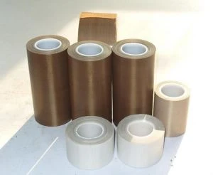 Industrial Packing Use High Quality Brown Pure PTFE Fiberglass Tape Silicone Self Adhesive Fabric Sheeet
